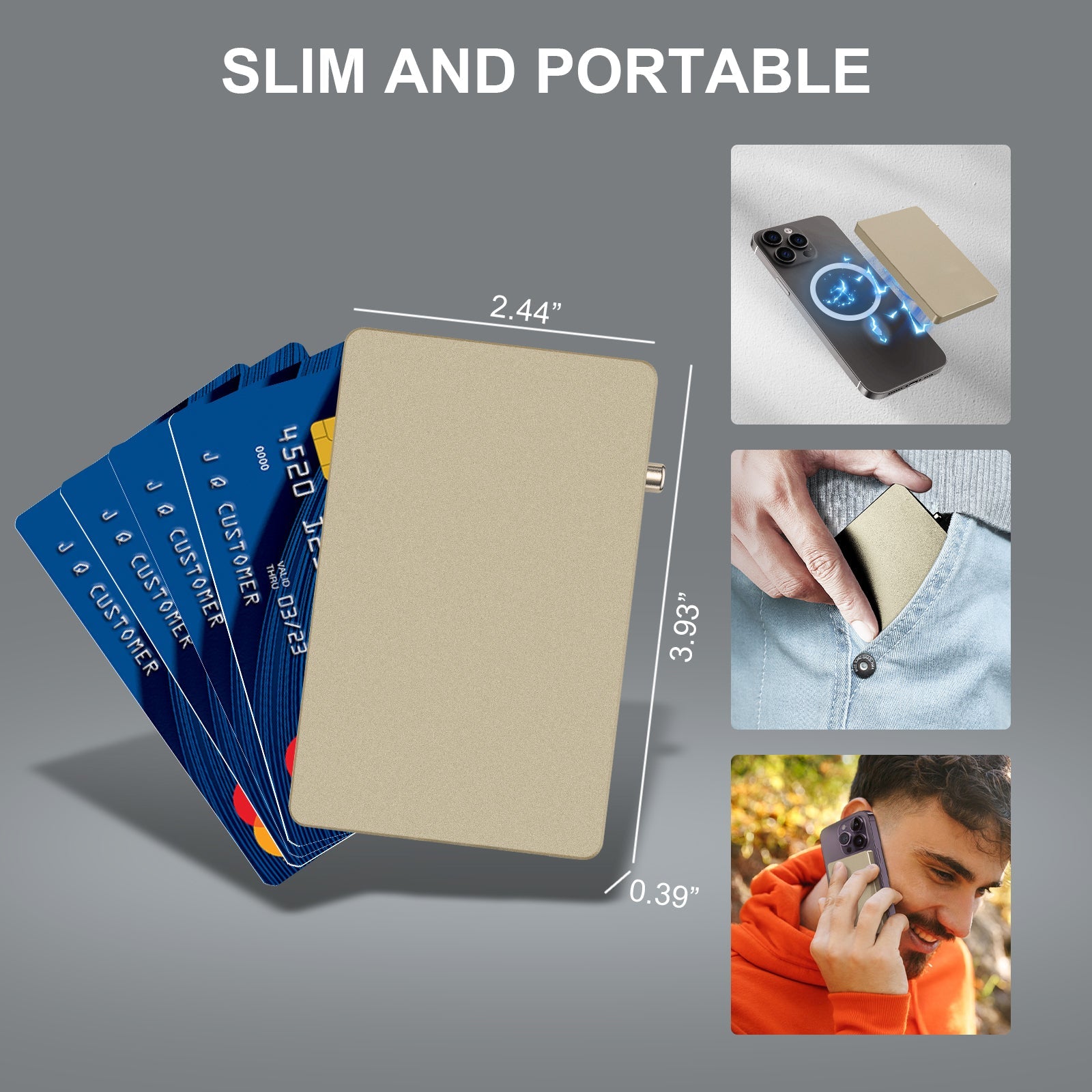 Basic Card personalized wallet for men