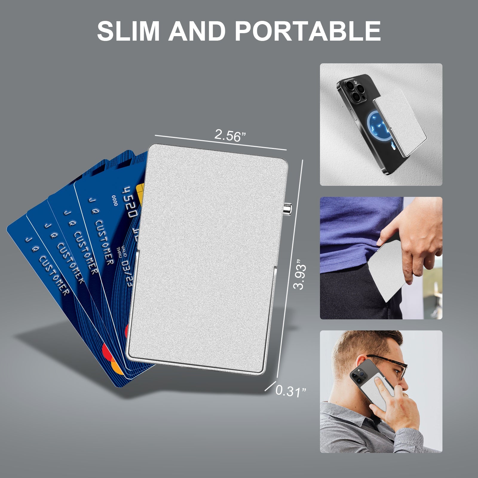 Metal Pop Up Magnetic Wallet