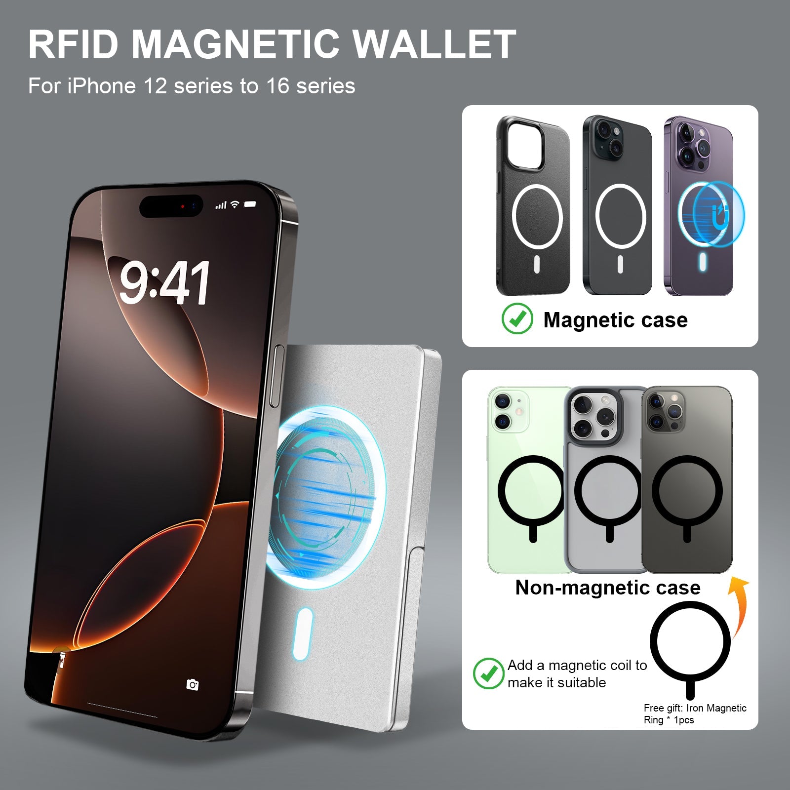 Metal Pop Up Magnetic Wallet