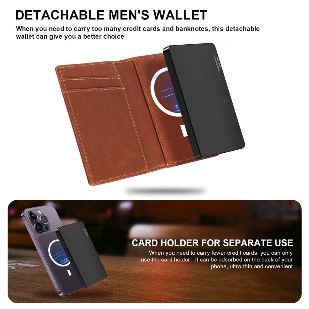 Easy access Wallet With Genuine Leather Cover Men's