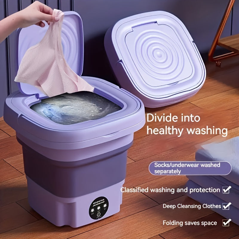 Collapsible Mini Washing Machine  for Travel & Home