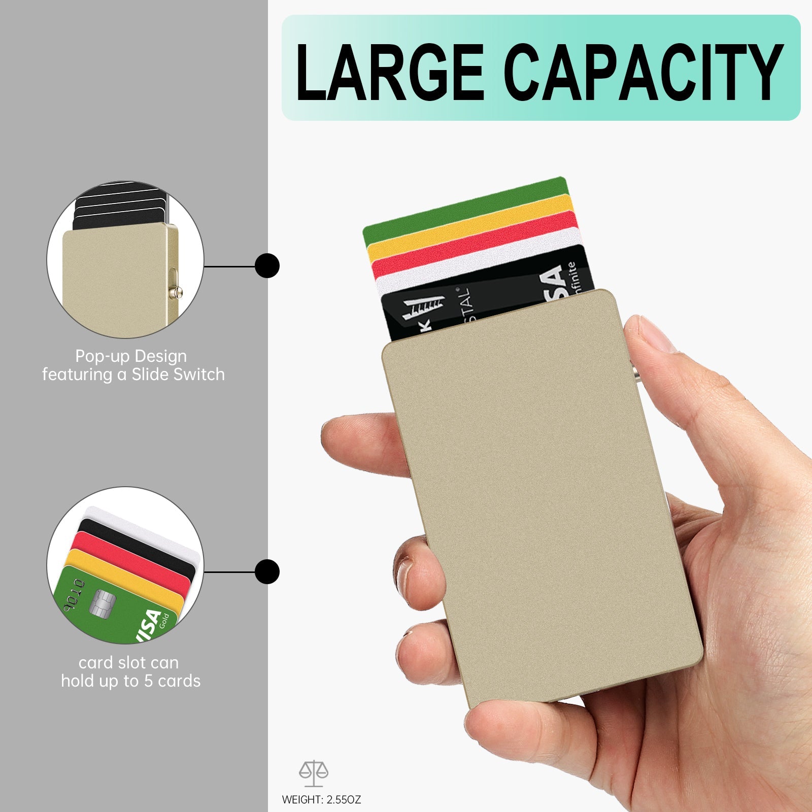 Basic Card personalized wallet for men