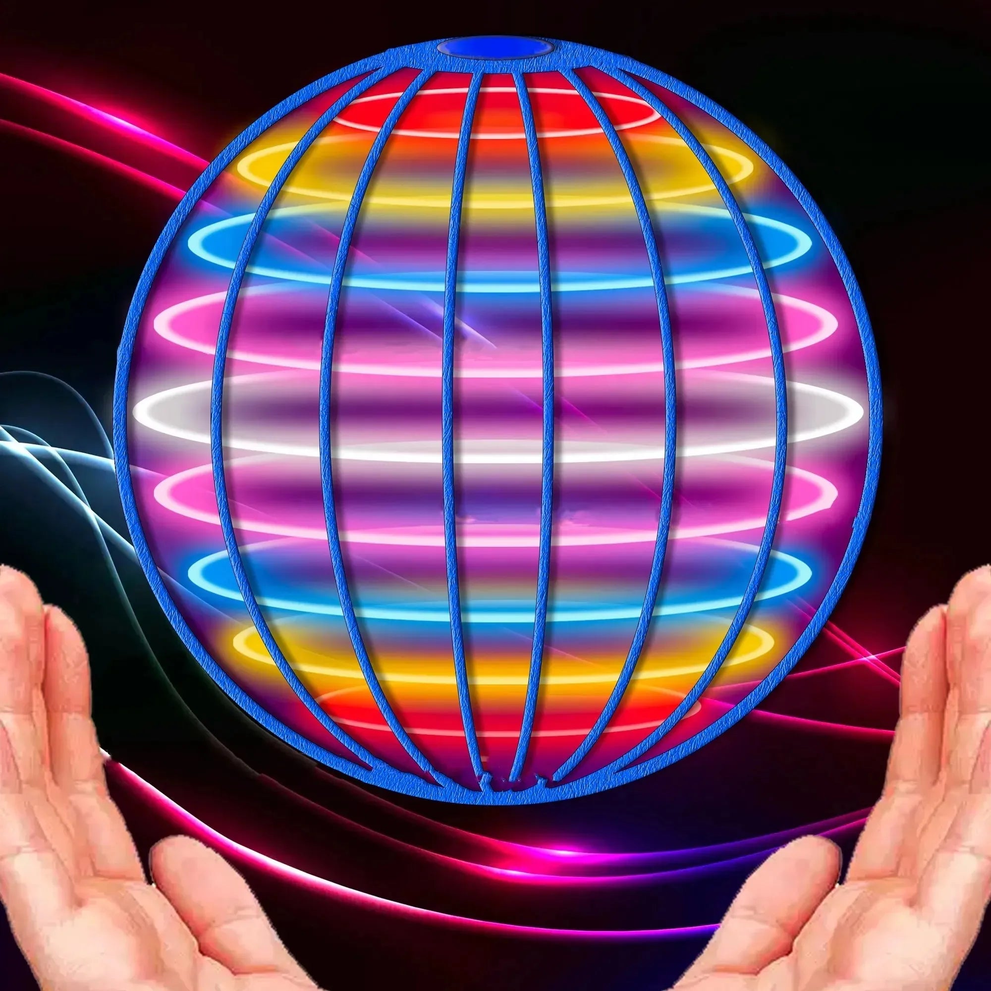 LED Flying Ball Boomerang Spinner Toy