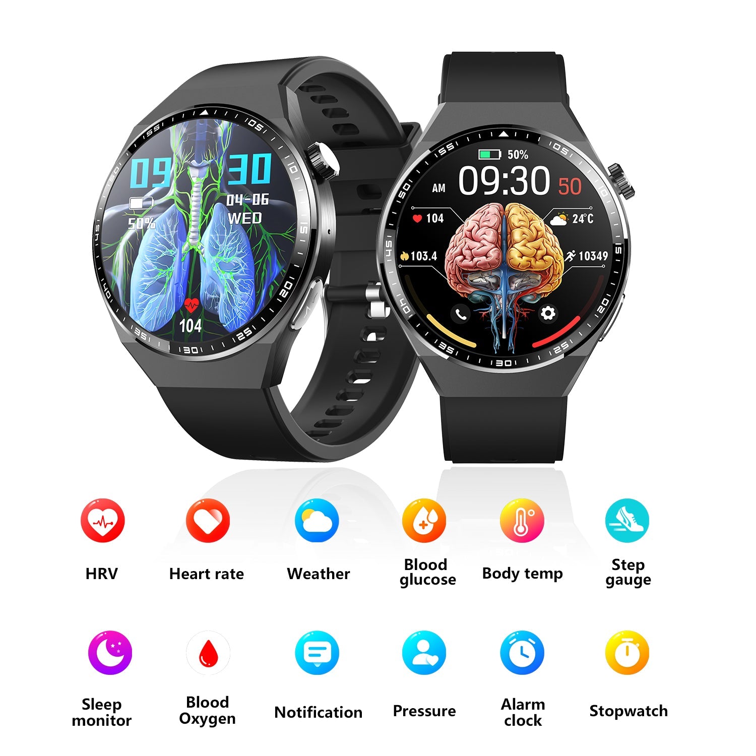 Full Touch Screen Sport and Fitness Bluetooth Smartwatch